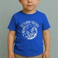 Let's Grow Together Autism Awareness Month Gift Toddler T-Shirt thumb 2