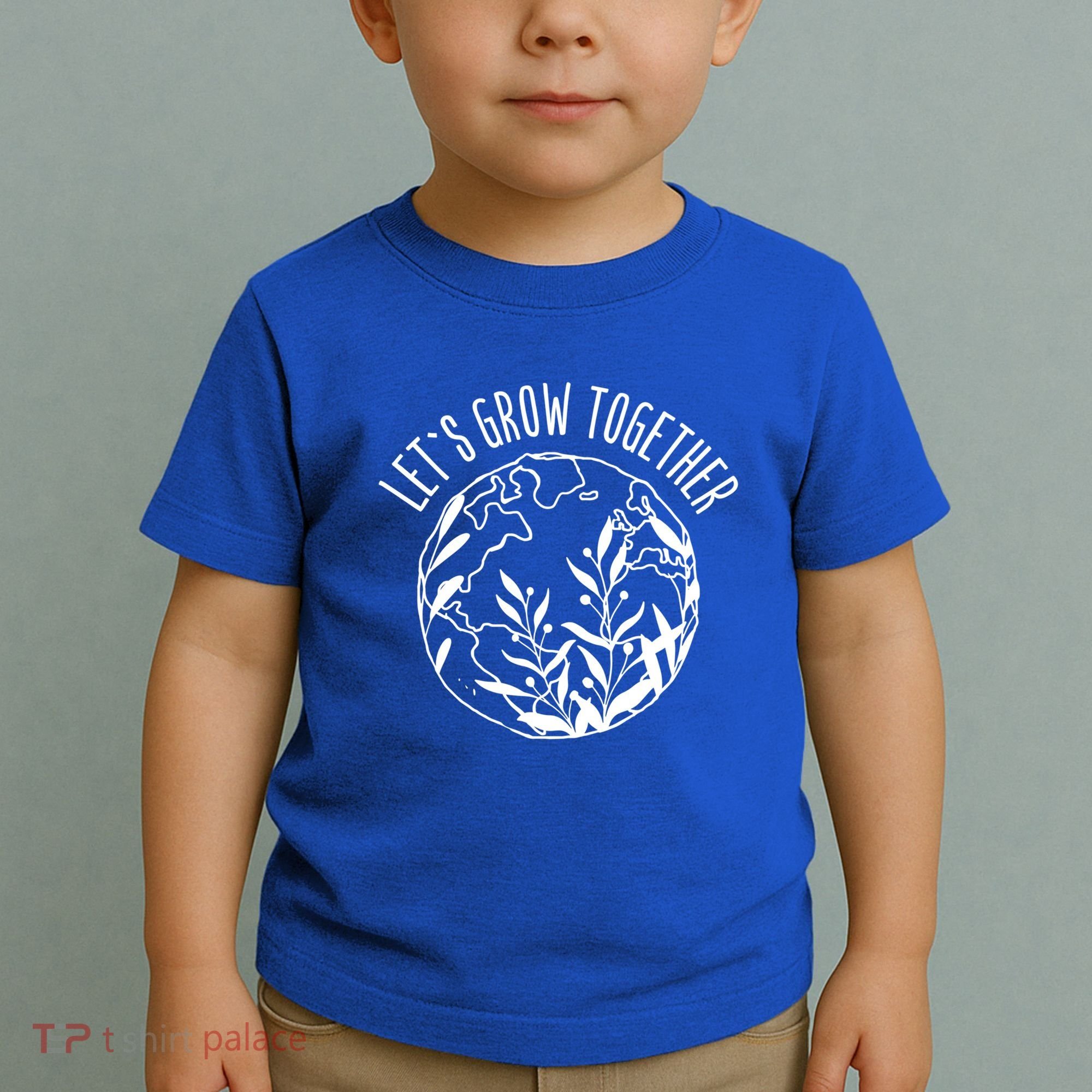 Let's Grow Together Autism Awareness Month Gift Toddler T-Shirt