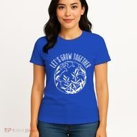 Let's Grow Together Autism Awareness Month Gift Women's T-Shirt thumb 4