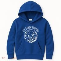 Let's Grow Together Autism Awareness Month Gift Kids Hoodie thumb 0