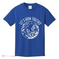 Let's Grow Together Autism Awareness Month Gift Kids T-Shirt thumb 0