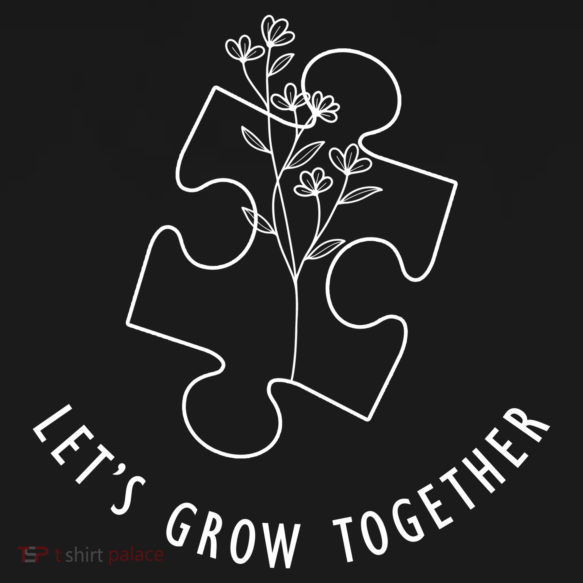 Let's Grow Together Autism Awareness Pajama Set
