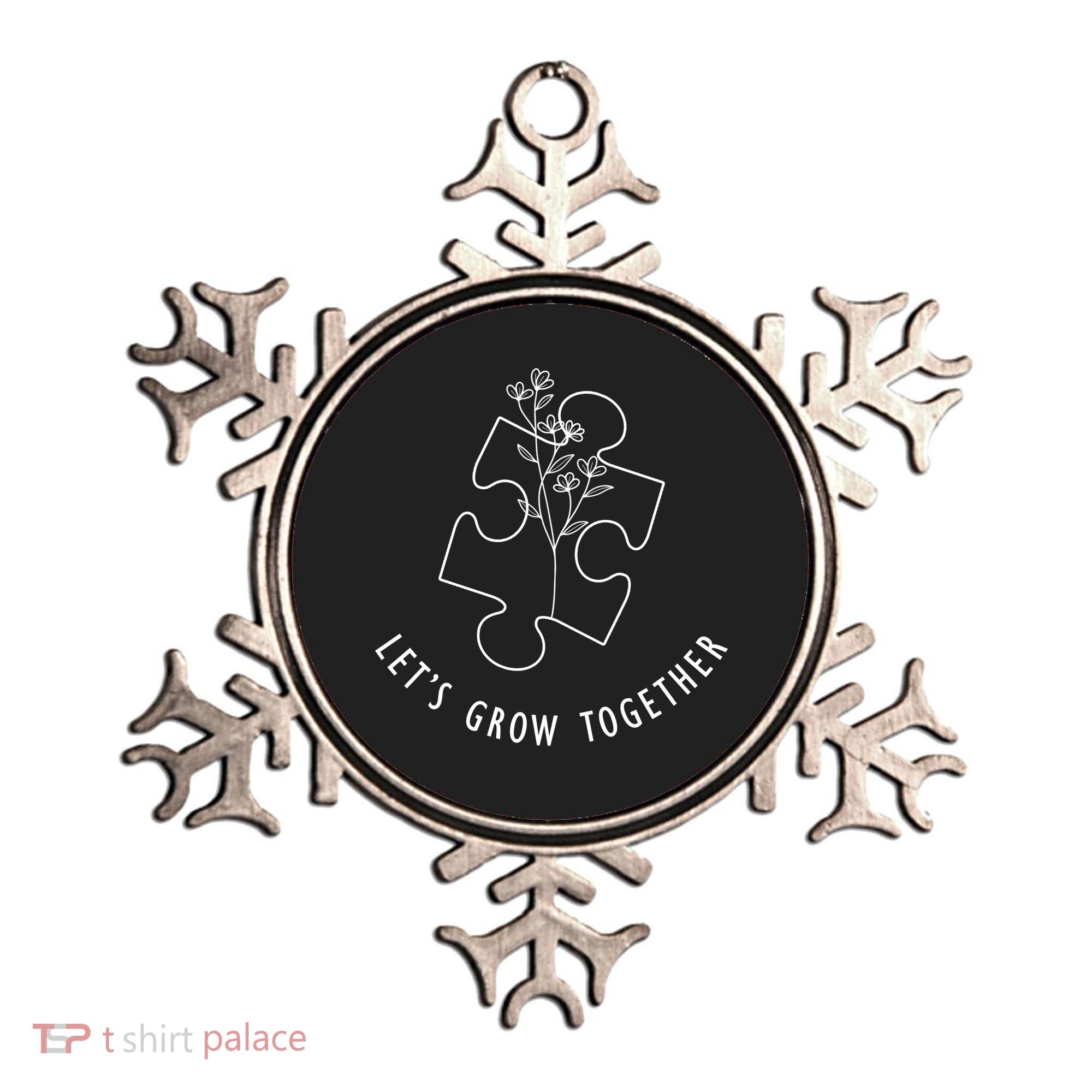Let's Grow Together Autism Awareness Ornament