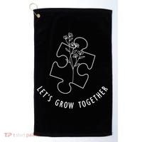 Let's Grow Together Autism Awareness Golf Towel thumb 0