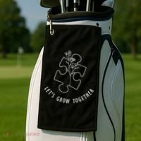 Let's Grow Together Autism Awareness Golf Towel thumb 2
