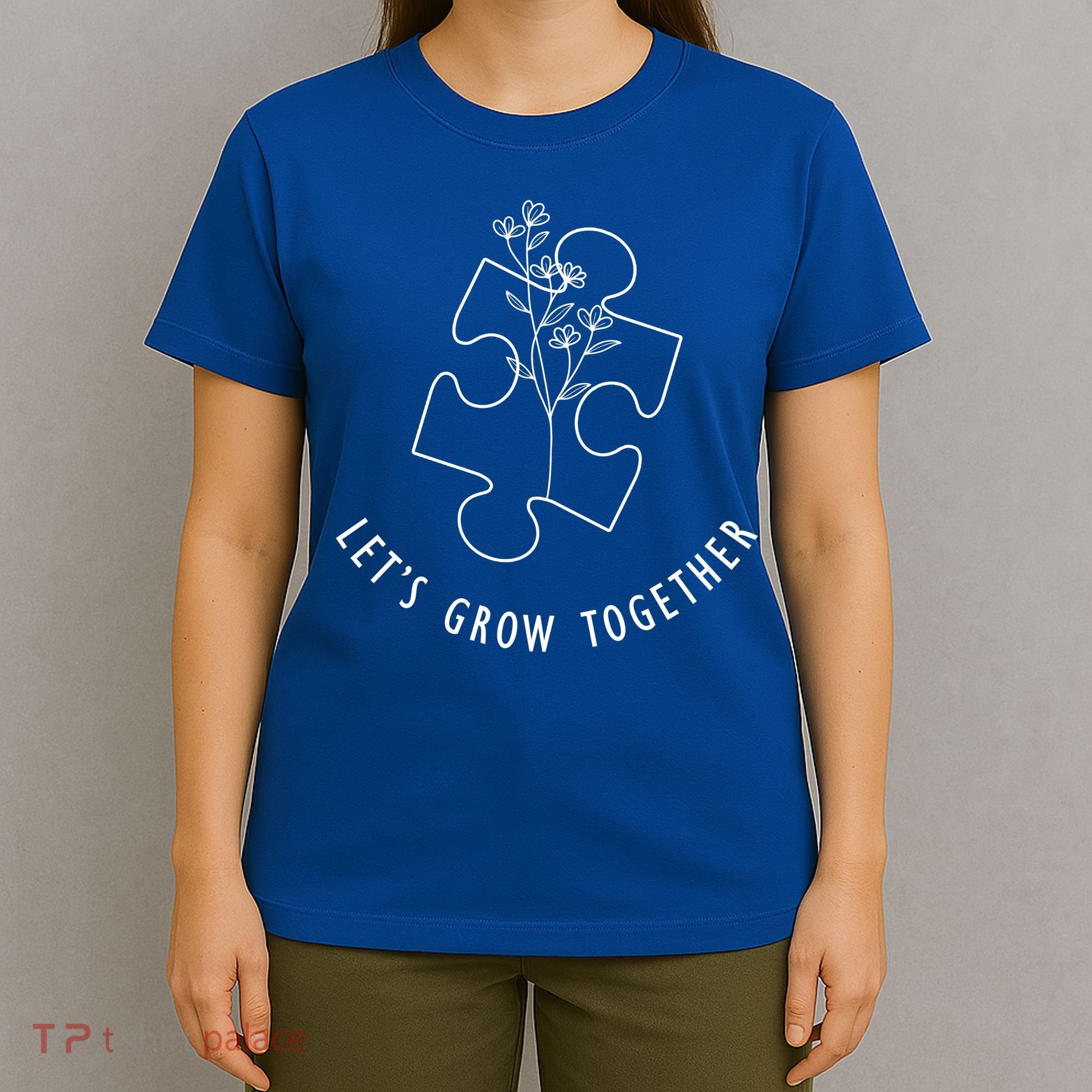 Let's Grow Together Autism Awareness T-Shirt