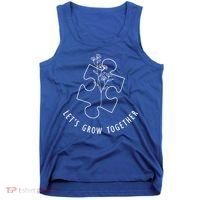 Let's Grow Together Autism Awareness Tank Top thumb 0