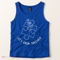 Let's Grow Together Autism Awareness Tank Top thumb 2