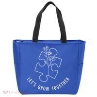 Let's Grow Together Autism Awareness Tote Bag thumb 0