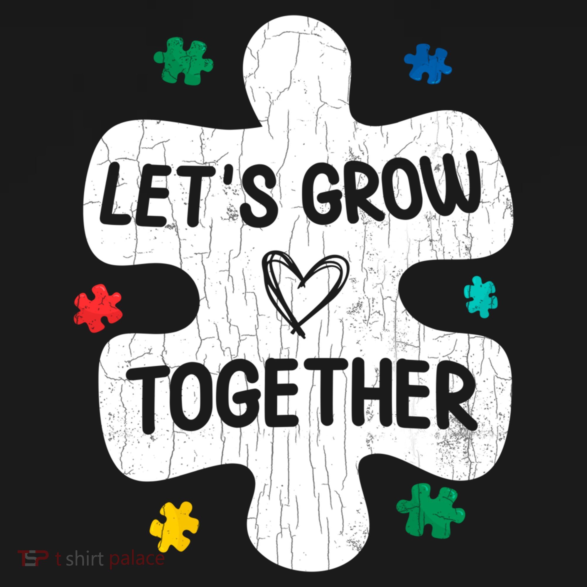Let's Grow Together Funny Autism Awareness Autistic Graphic Gift Women's Hoodie
