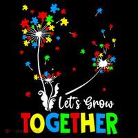 Let's Grow Together Puzzle Flowers Autism Support Cute Gift Coffee Mug thumb 5