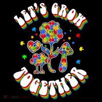 Let's Grow Together Puzzle Flowers Autism Support Great Gift Coffee Mug thumb 5