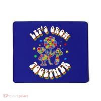 Let's Grow Together Puzzle Flowers Autism Support Great Gift Mousepad thumb 0