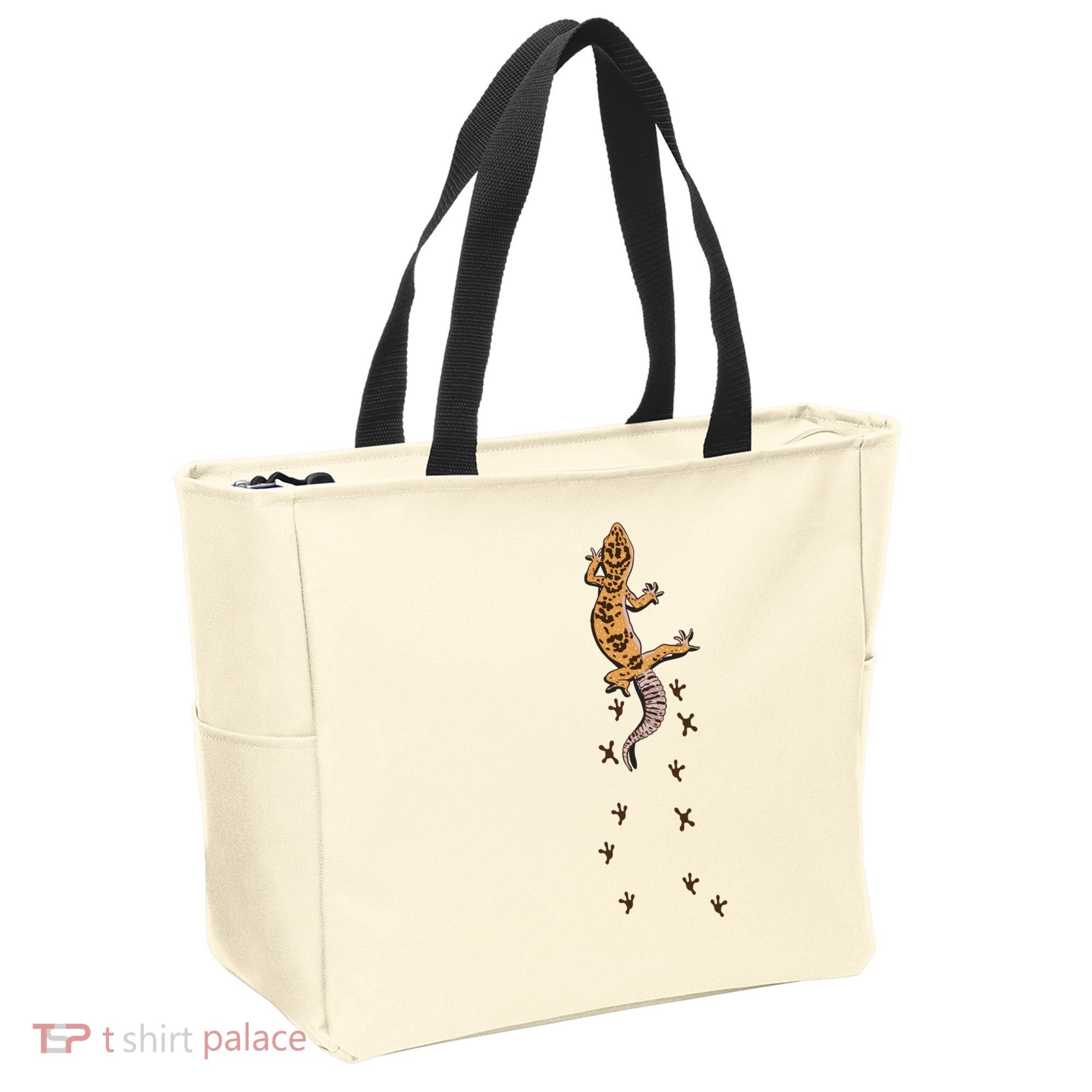 Leopard Gecko Tracks Lizard Lover Gift Meaningful Gift Tote Bag