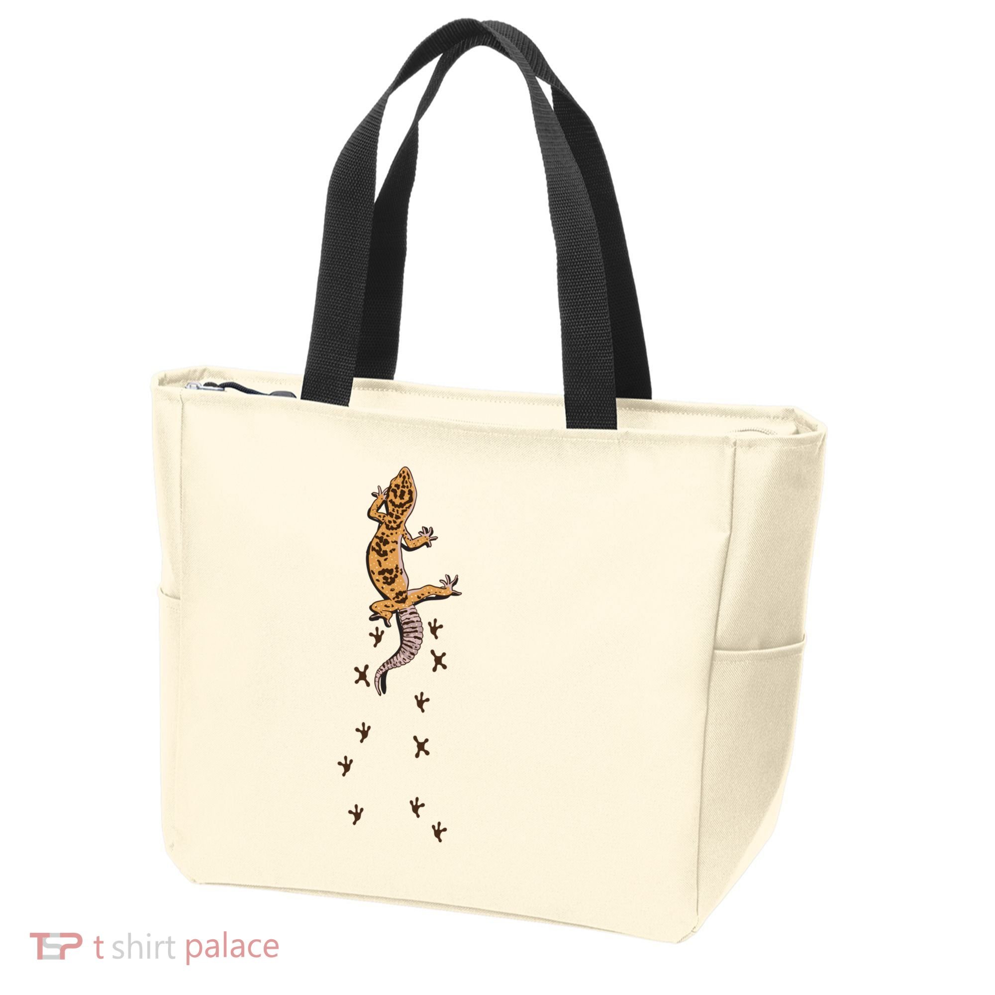 Leopard Gecko Tracks Lizard Lover Gift Meaningful Gift Tote Bag