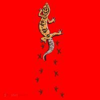 Leopard Gecko Tracks Lizard Lover Gift Meaningful Gift Santa Hat thumb 1