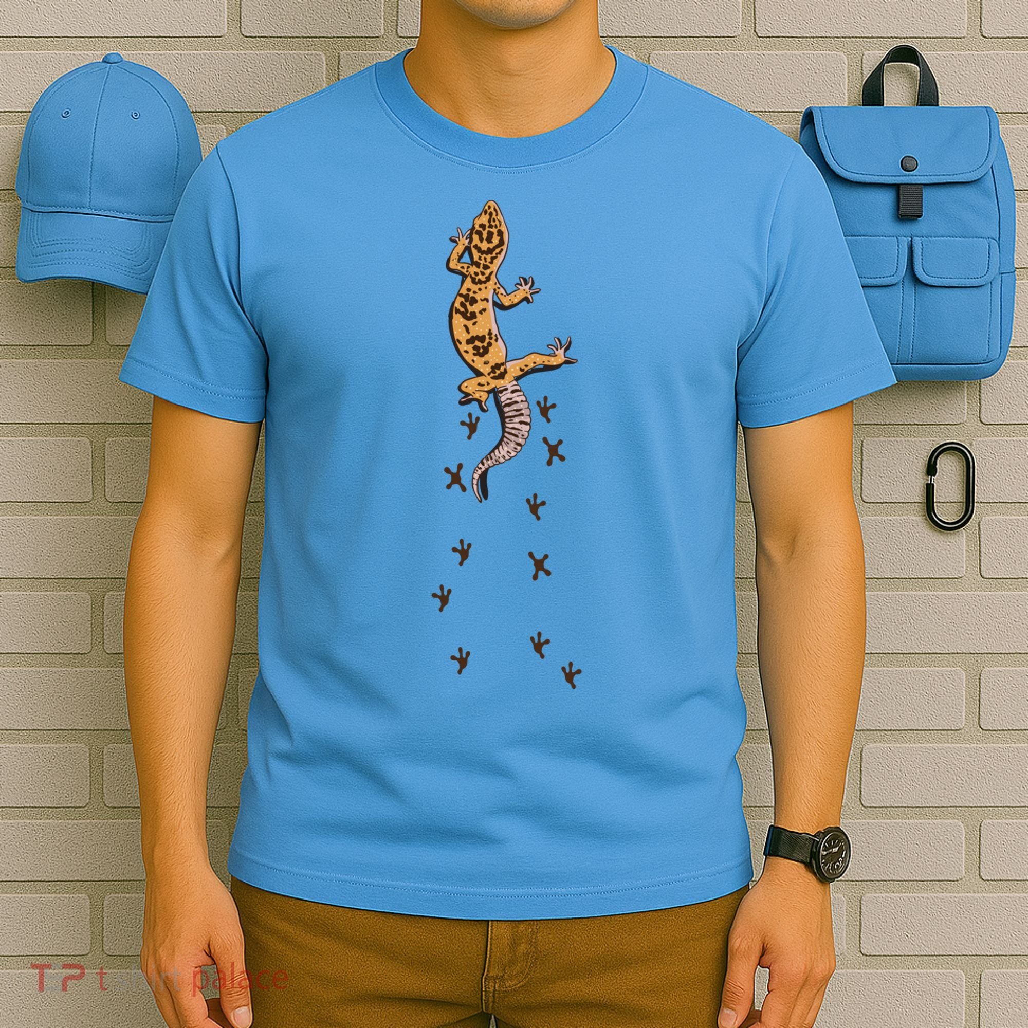 Leopard Gecko Tracks Lizard Lover Gift Meaningful Gift T-Shirt