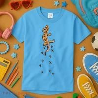 Leopard Gecko Tracks Lizard Lover Gift Meaningful Gift Kids T-Shirt thumb 3