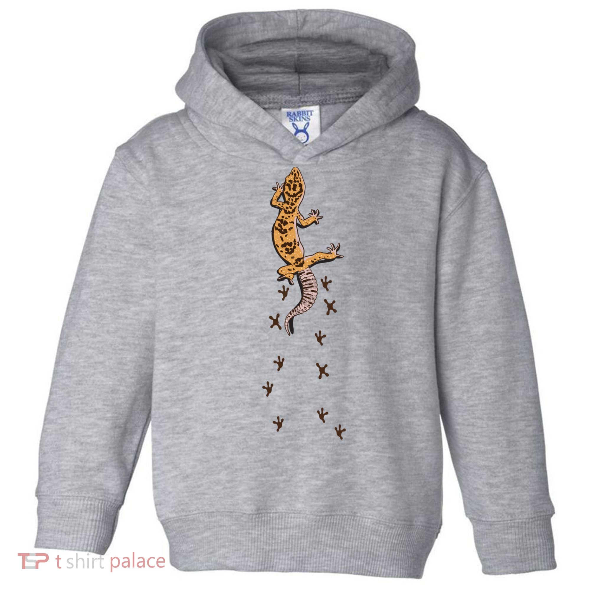 Leopard Gecko Tracks Lizard Lover Gift Meaningful Gift Toddler Hoodie
