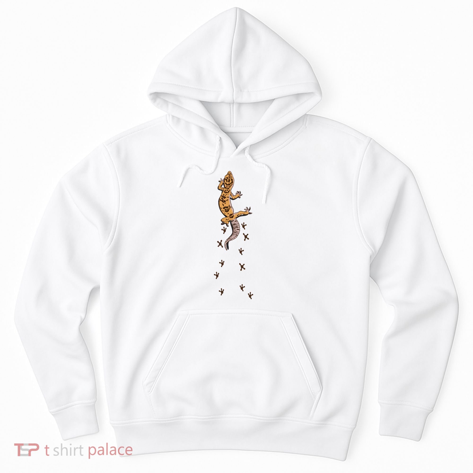 Leopard Gecko Tracks Lizard Lover Gift Meaningful Gift Hoodie
