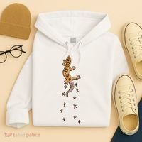 Leopard Gecko Tracks Lizard Lover Gift Meaningful Gift Hoodie thumb 4