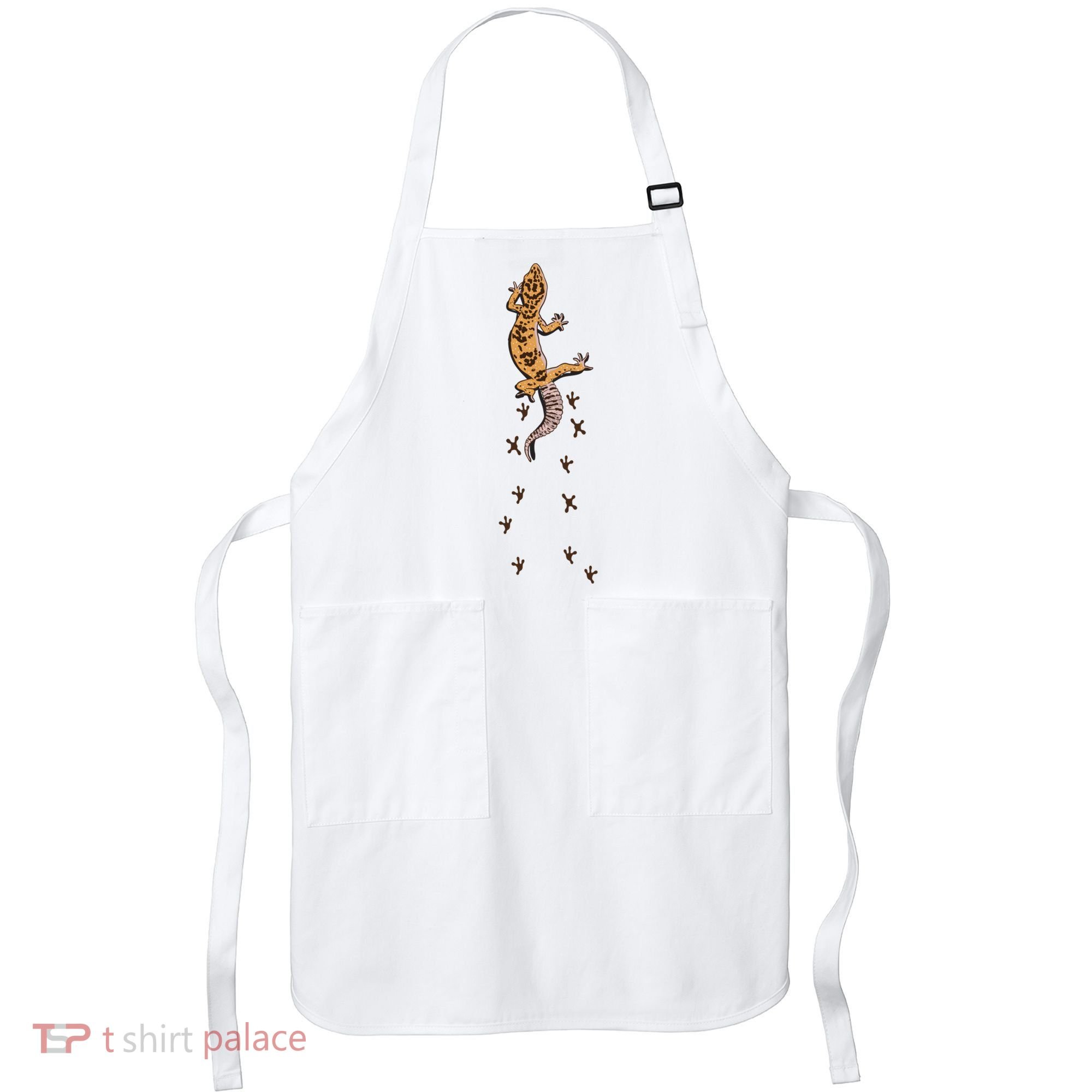 Leopard Gecko Tracks Lizard Lover Gift Meaningful Gift Apron