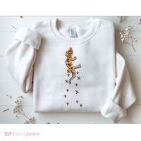 Leopard Gecko Tracks Lizard Lover Gift Meaningful Gift Sweatshirt thumb 2
