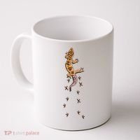 Leopard Gecko Tracks Lizard Lover Gift Meaningful Gift Coffee Mug thumb 0