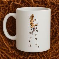 Leopard Gecko Tracks Lizard Lover Gift Meaningful Gift Coffee Mug thumb 2