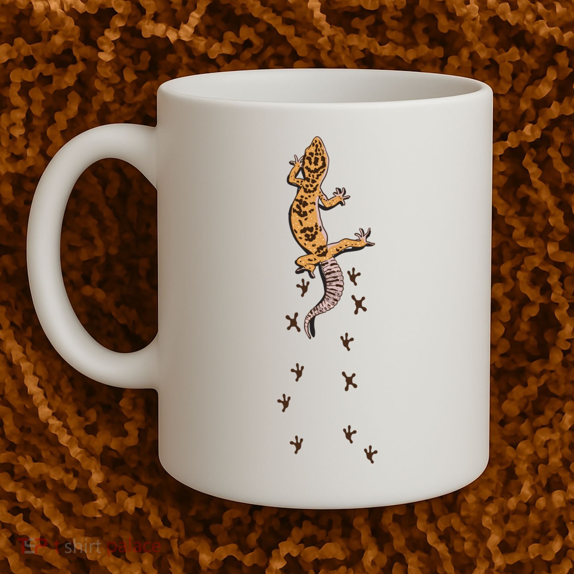Leopard Gecko Tracks Lizard Lover Gift Meaningful Gift Coffee Mug