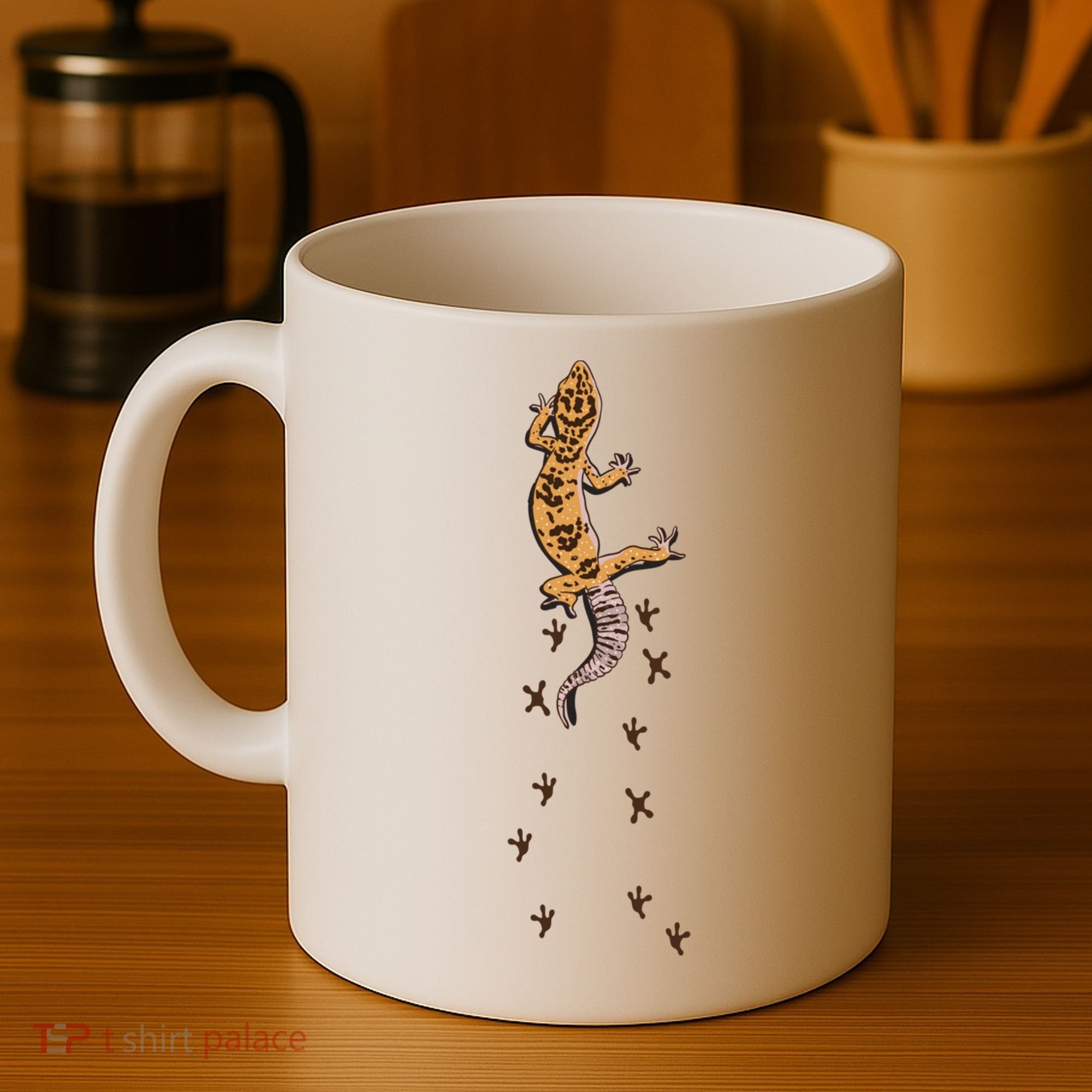 Leopard Gecko Tracks Lizard Lover Gift Meaningful Gift Coffee Mug