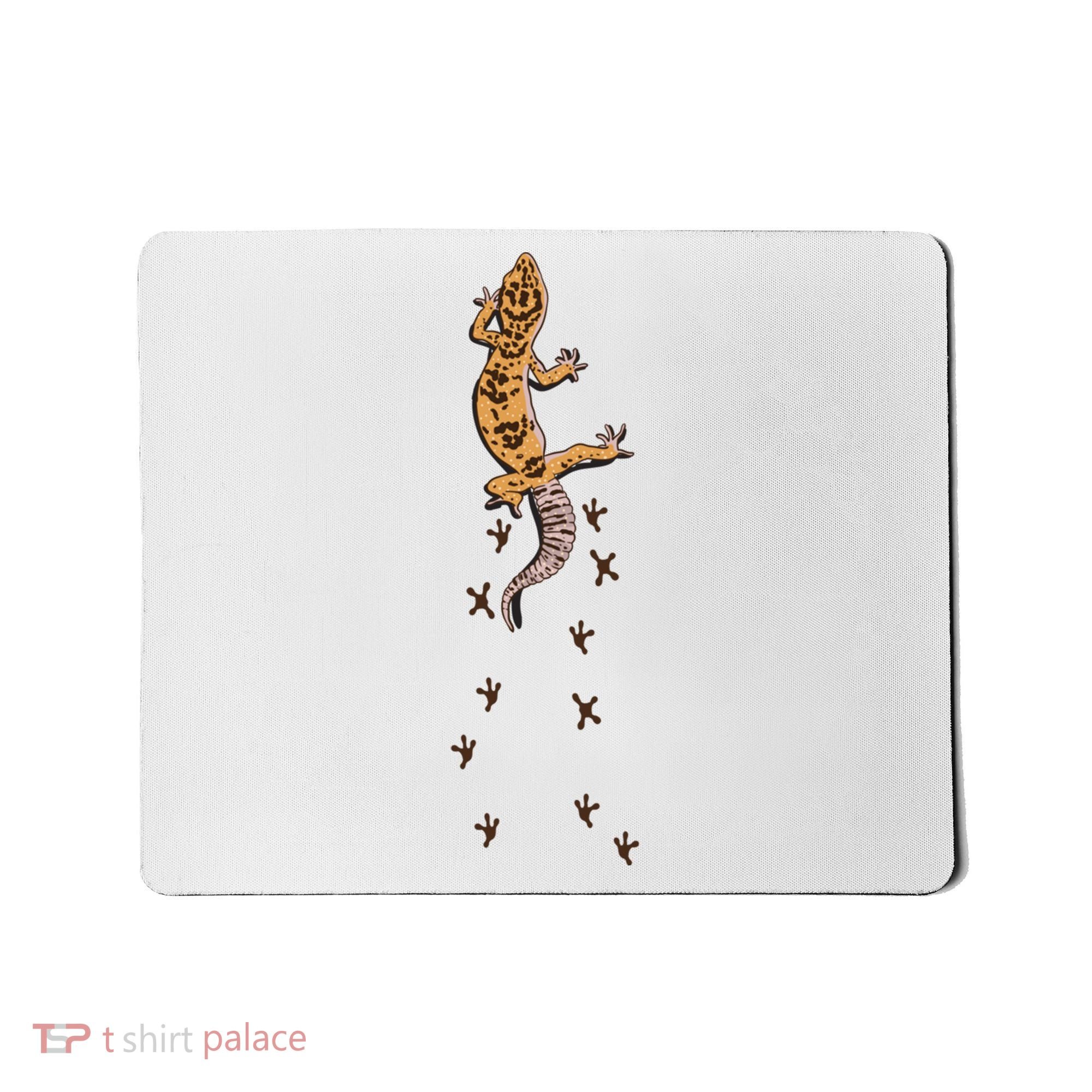 Leopard Gecko Tracks Lizard Lover Gift Meaningful Gift Mousepad