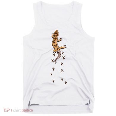 Leopard Gecko Tracks Lizard Lover Gift Meaningful Gift Tank Top