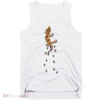 Leopard Gecko Tracks Lizard Lover Gift Meaningful Gift Tank Top thumb 0