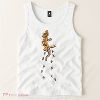 Leopard Gecko Tracks Lizard Lover Gift Meaningful Gift Tank Top thumb 2