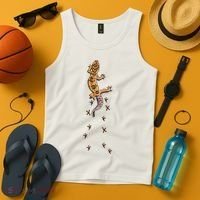 Leopard Gecko Tracks Lizard Lover Gift Meaningful Gift Tank Top thumb 4