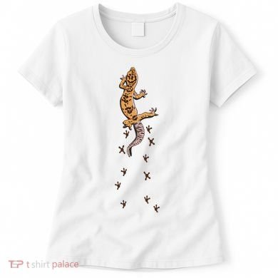 Leopard Gecko Tracks Lizard Lover Gift Meaningful Gift Women's T-Shirt