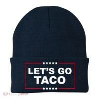 Lets Go Taco Funny Donald Trump Beanie thumb 0