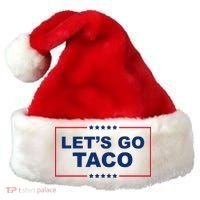 Lets Go Taco Funny Donald Trump Santa Hat thumb 0
