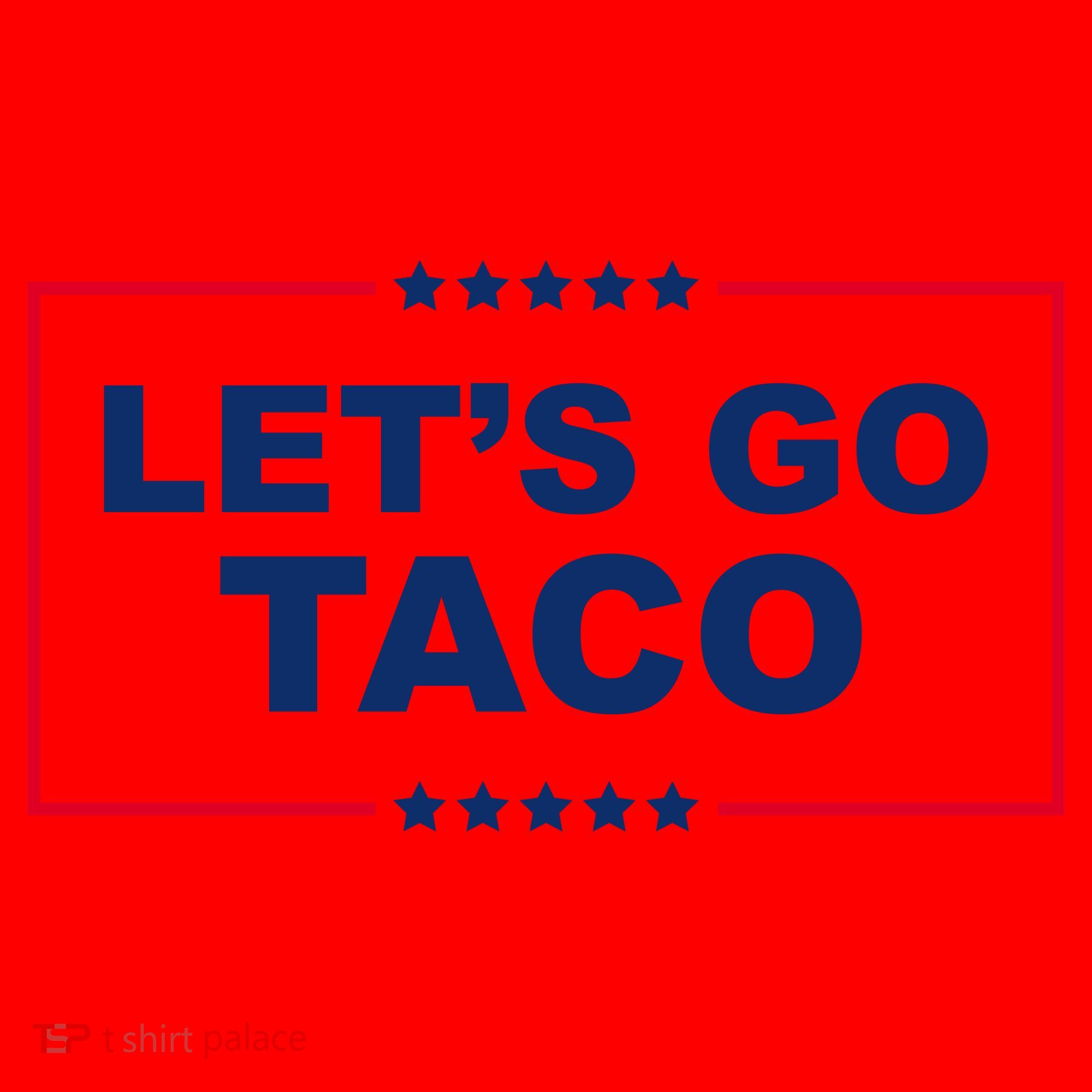 Lets Go Taco Funny Donald Trump Santa Hat