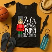 Let's Get This Party Crackin' Nutcracker Christmas Holiday Tank Top thumb 4