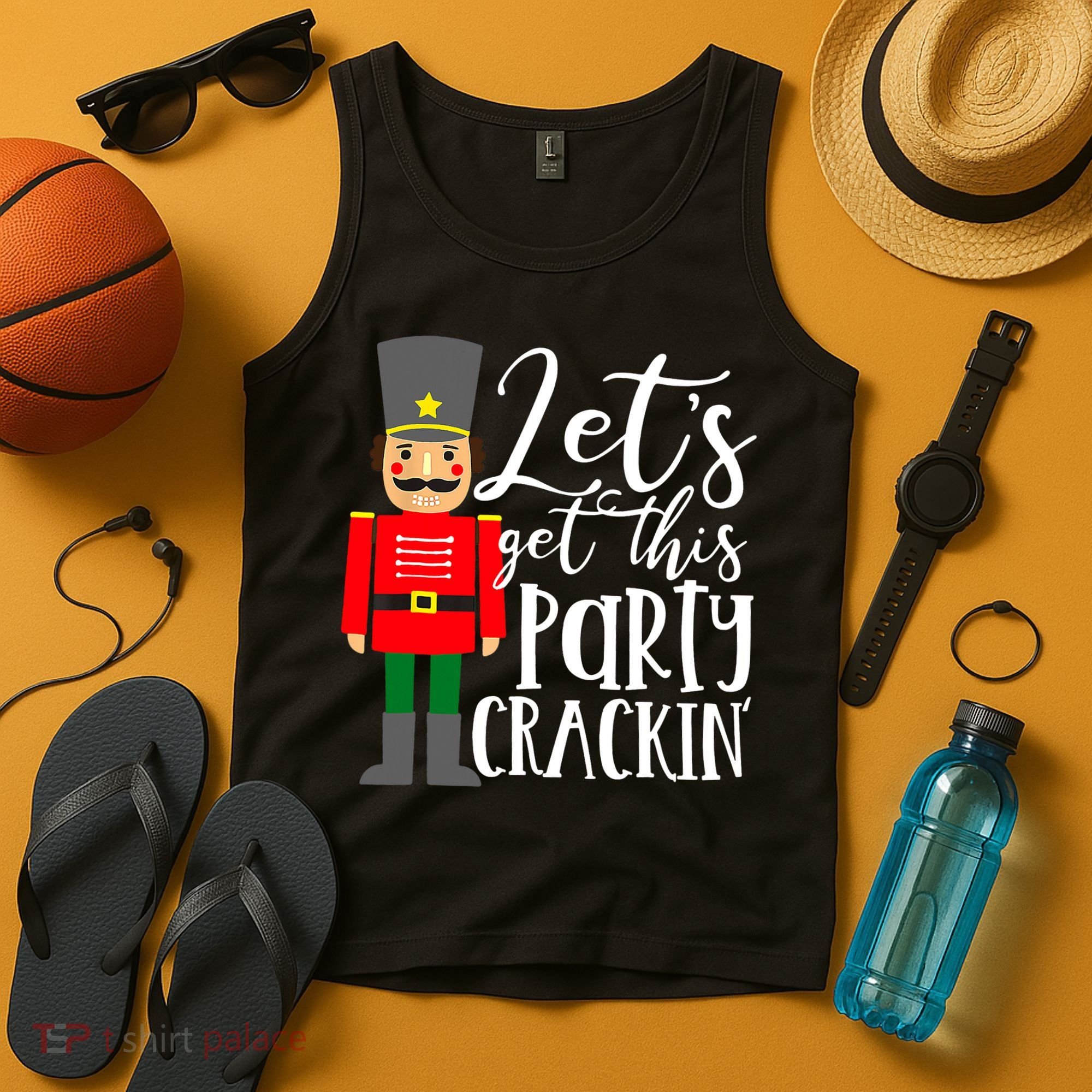 Let's Get This Party Crackin' Nutcracker Christmas Holiday Tank Top