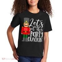 Let's Get This Party Crackin' Nutcracker Christmas Holiday Kids T-Shirt thumb 2