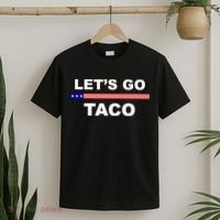 Let's Go Taco Funny Trump Always Chickens Out T-Shirt thumb 2