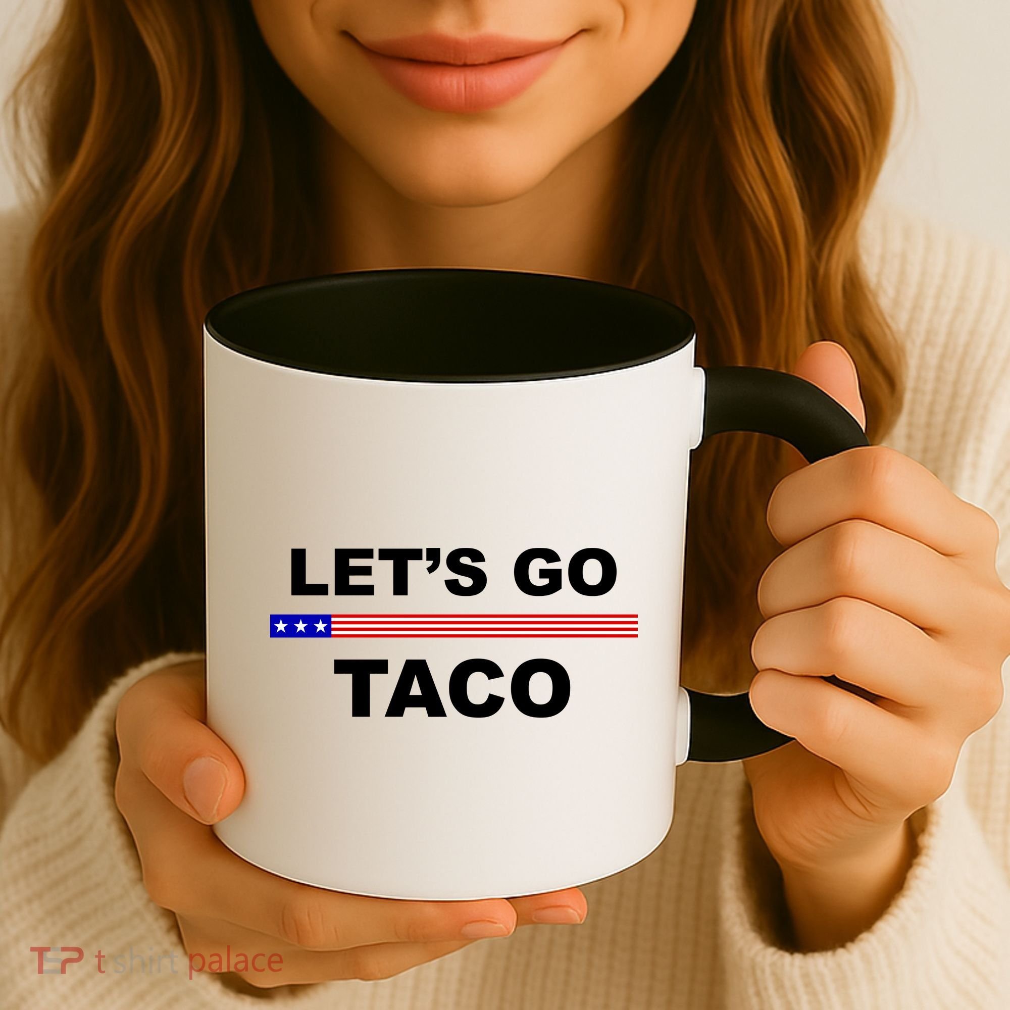 Let's Go Taco Funny Trump Always Chickens Out Coffee Mug