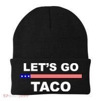 Let's Go Taco Funny Trump Always Chickens Out Beanie thumb 0