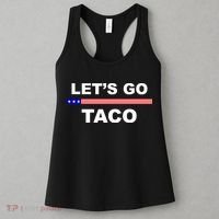 Let's Go Taco Funny Trump Always Chickens Out Women's Tank Top thumb 3