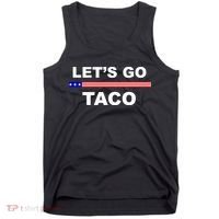 Let's Go Taco Funny Trump Always Chickens Out Tank Top thumb 0