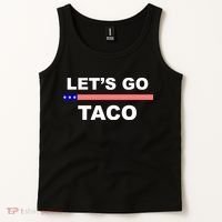 Let's Go Taco Funny Trump Always Chickens Out Tank Top thumb 2