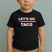 Let's Go Taco Funny Trump Always Chickens Out Toddler T-Shirt thumb 2